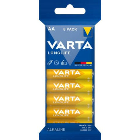 Baterie Varta LongLife AA - LR6 1.5V (Alcalina) 8 buc 4106101328