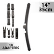 Ștergător profesional 14"/35cm - multiadaptor - CARGUARD 77914