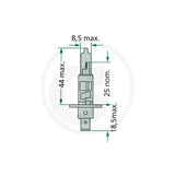 Bec halogen H1