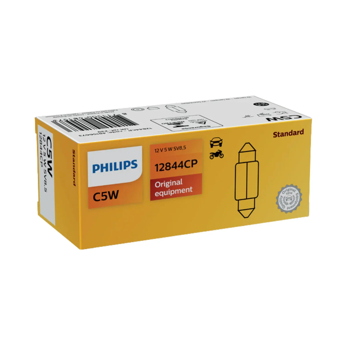 Bec plafoniera c5w 12v set 10 buc philips
