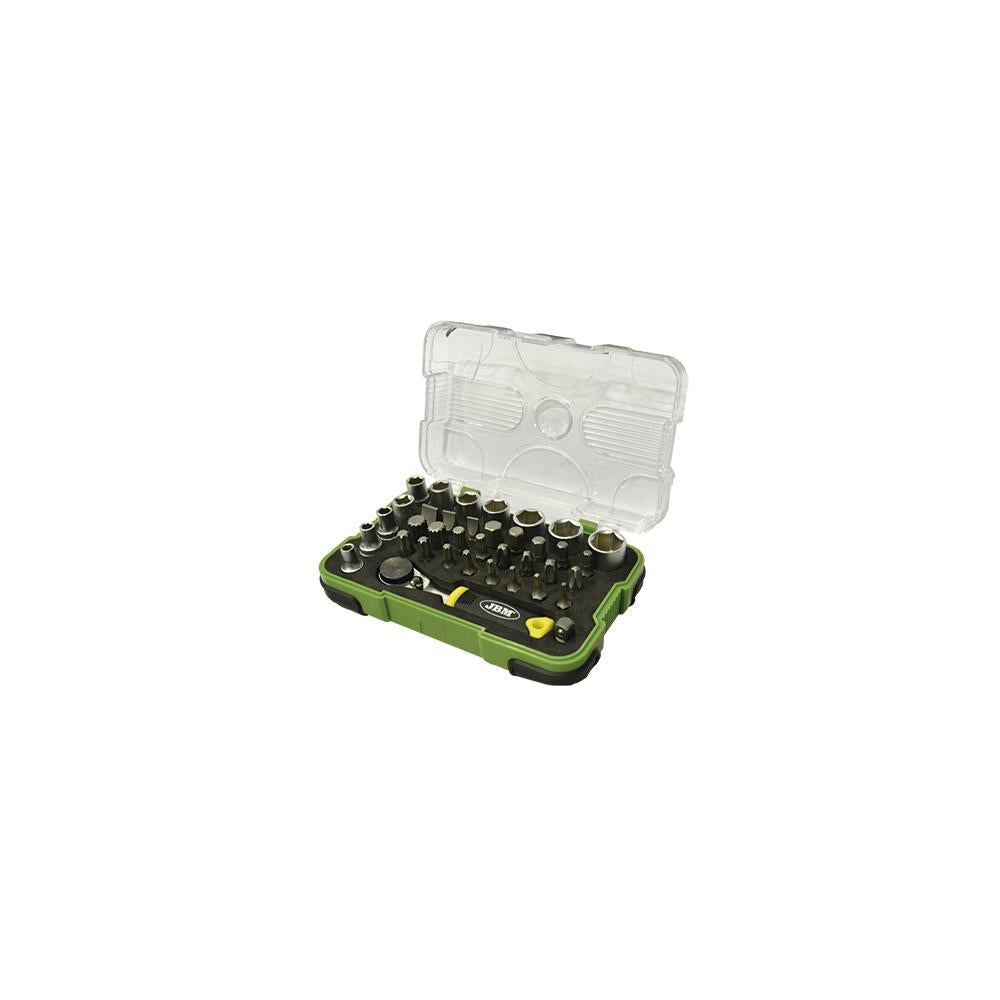 Trusa de 38 piese cu clichet telescopic de 1/4` Jbm 53156