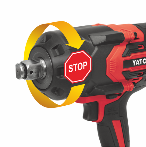 Pistol de impact 18v 3/4'' 2400nm, 1x6ah Yato YT828073 – imagine 2