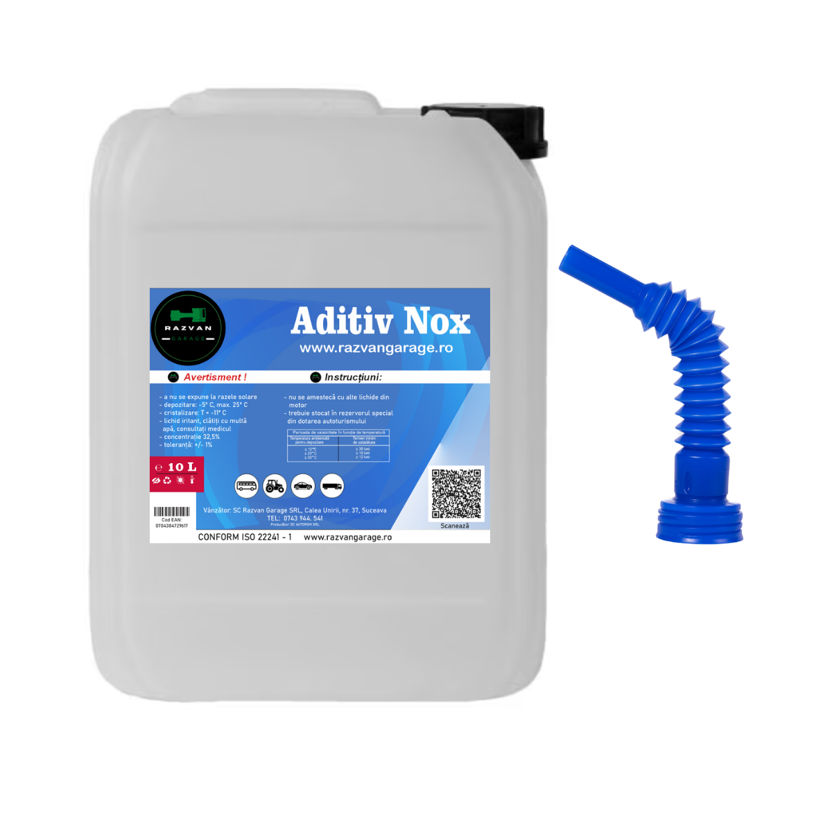 Aditiv adblue reducere NOxe cu palnie motoare diesel cu SCR DPF