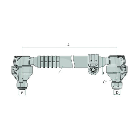 Schita dimensiuni Bieleta directie pe o parte reglabil GRANIT 38710900