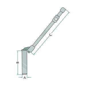 Schita dimensiuni Bolt cu cupla drept GRANIT 20013082