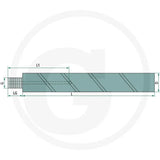 Bolt filetat de gresare