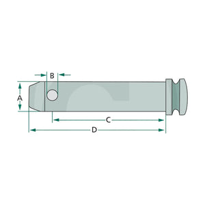 Schita dimensiuni Bolt tirant central categoria 2 GRANIT 20012867