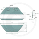 Brazdar depunator ingrasamant