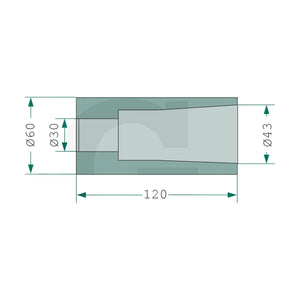 Schita dimensiuni Bucsa de sudura ptr dinte cu filet M28 compatibila Saphir GRANIT 4301204301