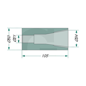 Schita dimensiuni Bucsa de sudura ptr. dinti cu siguranta la rasucire GRANIT 4301053400