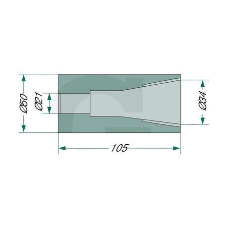Schita dimensiuni Bucsa de sudura ptr. dinti cu siguranta la rasucire GRANIT 4301053400