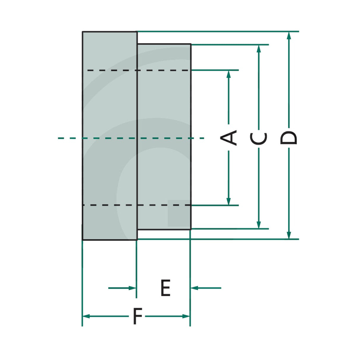 Schita dimensiuni Bucsa suport elastica, fara canelura, pentru E 11 GRANIT 220264450