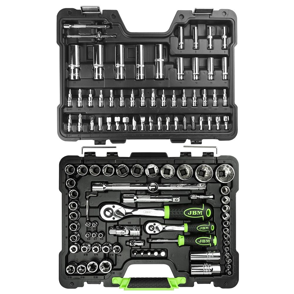 Trusa de tubulare 12 fete cu 113 piese - cromat Jbm 54047