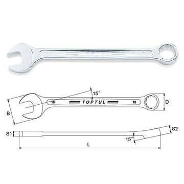Cheie combinata 24 mm Toptul AAEW2424