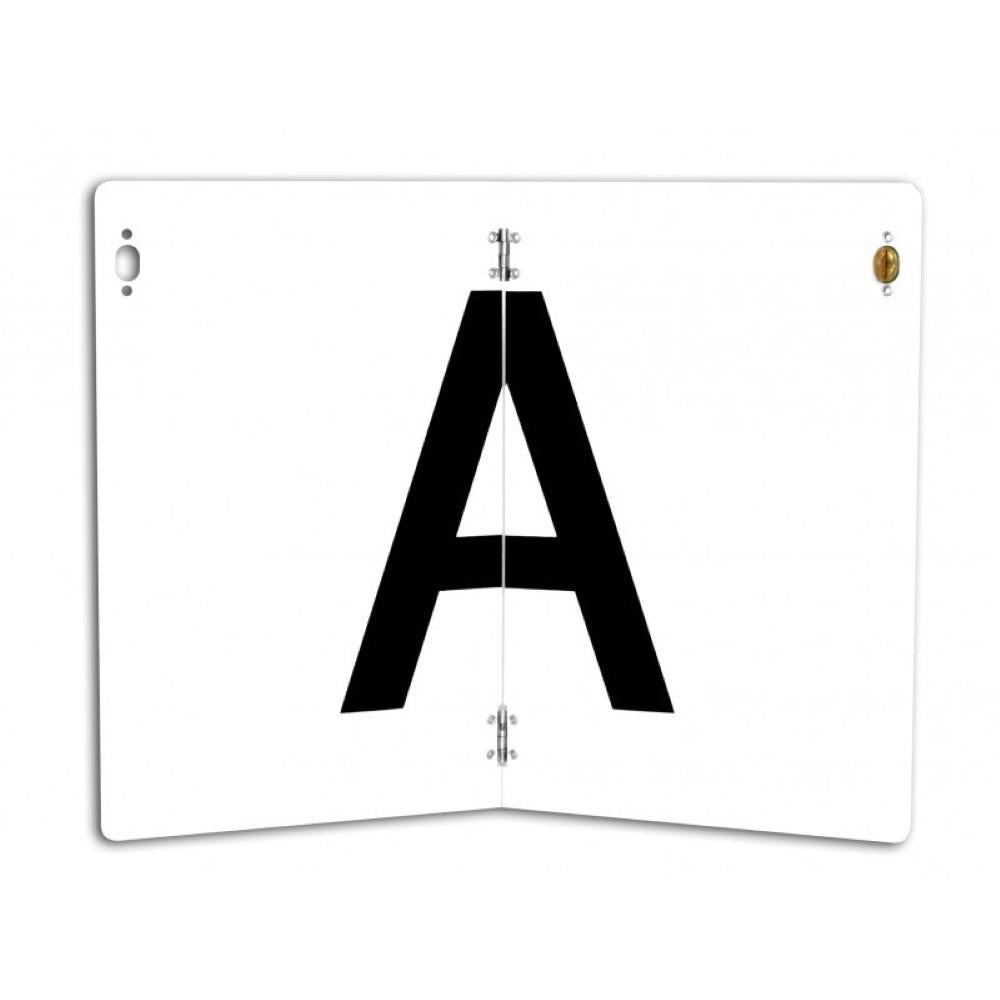 Placa insemn -A- 400X300 mm aluminiu pliabila vertical Hico TWY069