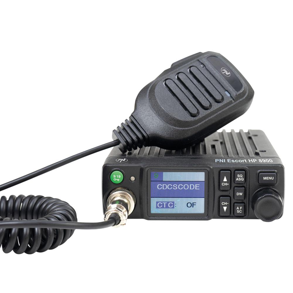 Statie radio cb Pni escort HP 8900 asq, 12V/24V, rf gain, roger beep, ctcss-dcs, dual watch am/fm PNI-HP8900