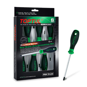Set 6 piese surubelnite tip torx asortate seria pro Toptul GFE0604