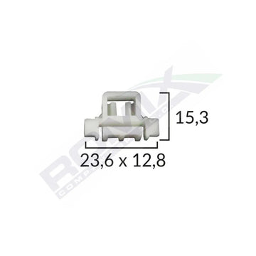 Clips fixare elemente exterioare pentru Mercedes - alb set 10 buc Romix A15688