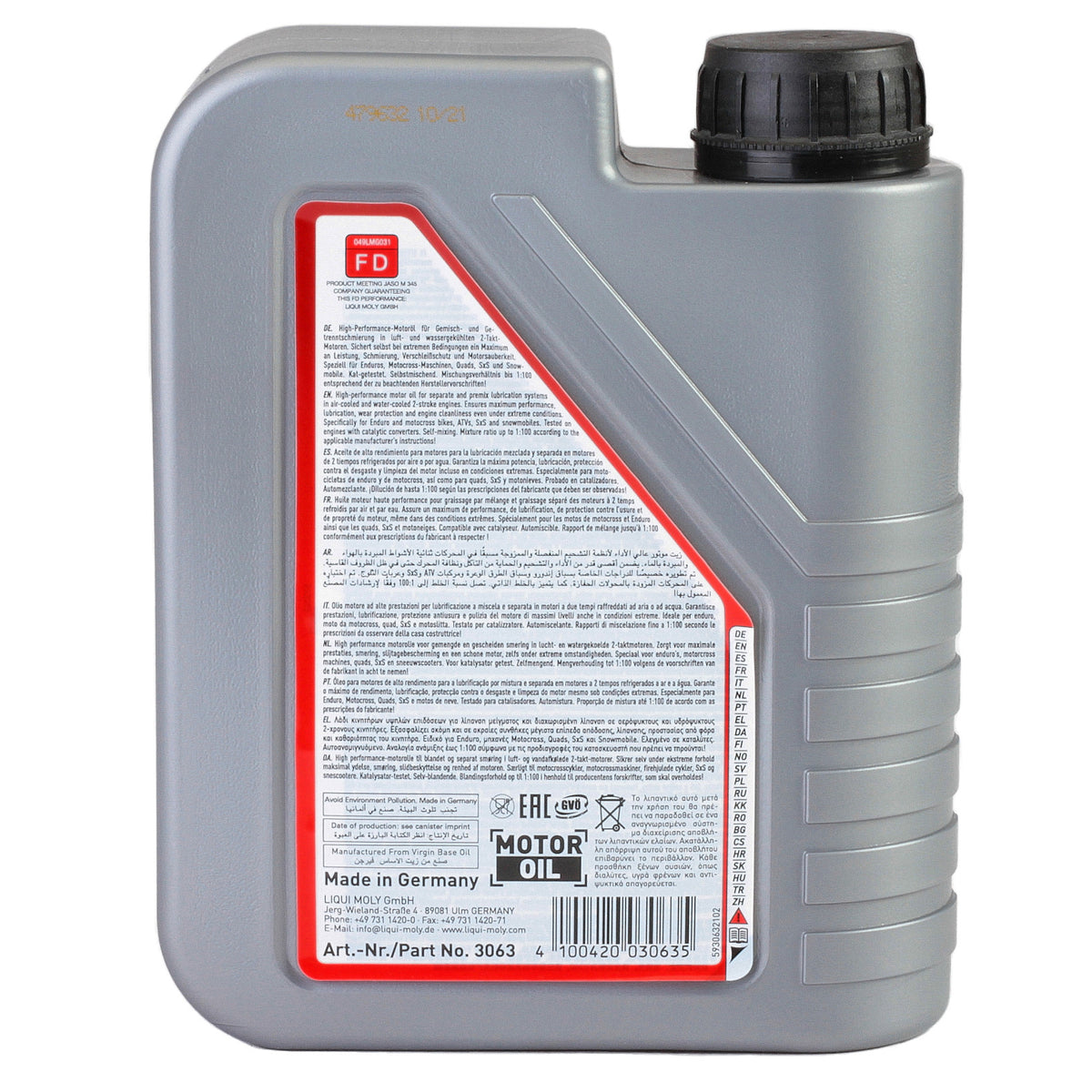 Ulei motor Liqui Moly Motorbike 2T Offroad Race 1L 3063 – imagine 3