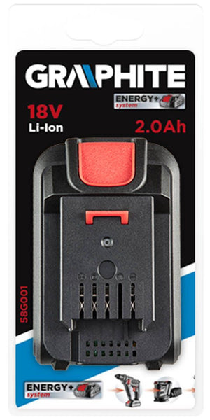 Acumulator 18V Li-Ion Graphite Energy+, 2Ah 58G001 GRAPHITE Neo Tools 58G0011 – imagine 6