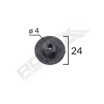 Piulita multiple utilizari pentru bmw/citroen/mercedes/vw/seat 4X24MM - negru set 10 buc Romix C10031