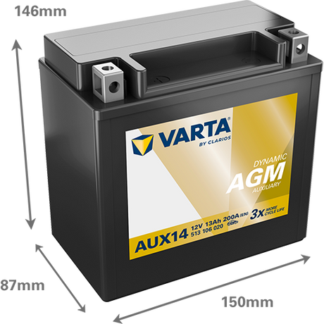 Acumulator Varta SILVER dynamic Aux 13 Ah 200A 513106020K262 – imagine 2