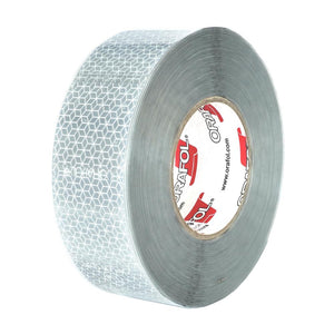 Banda reflectorizanta segmentata reflexite orafol alb 50MMX50M ece 104 Mega Drive 104247