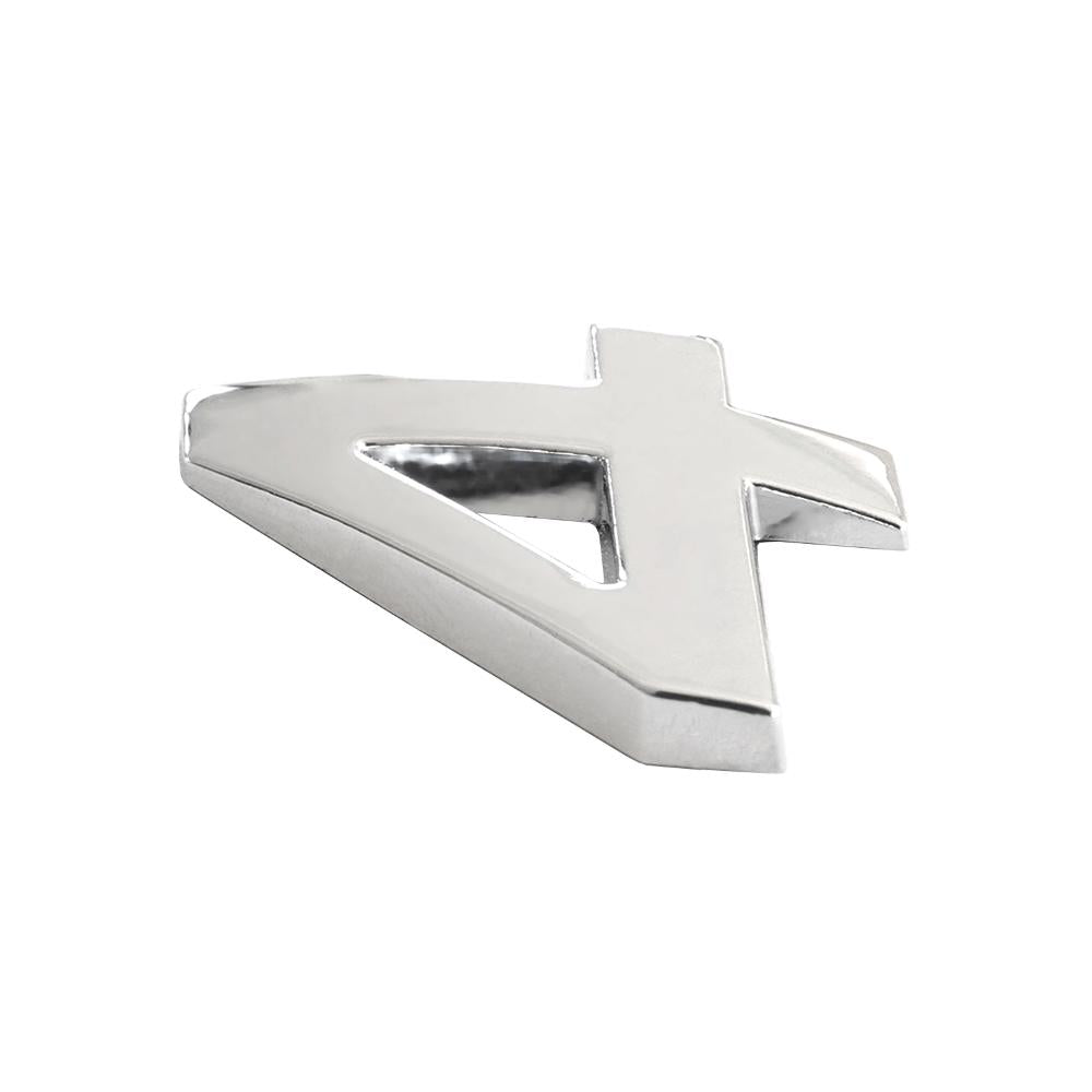 Ornament auto 3D. cifra 4. 26 mm. cromat Mega Drive 64449