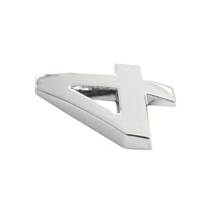Ornament auto 3D. cifra 4. 26 mm. cromat Mega Drive 64449