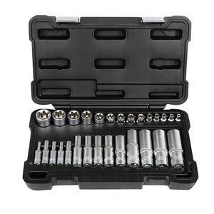 Set 28 tubulare torx scurte si lungi Jbm 54141