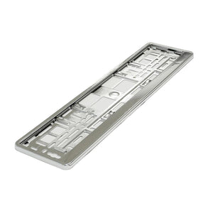 Suport numar inmatriculare Mega Drive metalizat silver 1 buc 45180