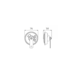 Claxon electromagnetic 12V 3.5A ton inalt Seger 55BI12.100.02K