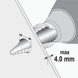 Burghiu în trepte, 4-22mm Yato YT44741 – imagine 3