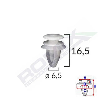 Clips capac oglinda pentru Opel set 10 buc Romix C50550