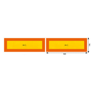Set 2 autocolante reflectorizante 565X196 mm Hico TWY025