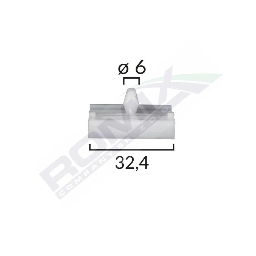 Clips praguri Bmw 6X24MM - gri set 10 buc Romix C30110 – imagine 2