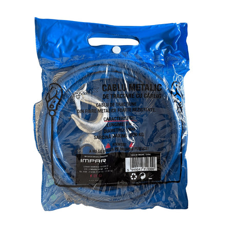 Cablu metalic de tractare cu carlig Carmax 3T 4M 55733 – imagine 2