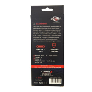 Cablu USB-C - Lightning 27W Carmax 1m 56637 – imagine 2