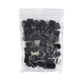 Set 50 buc Capace negre din plastic pentru ventil JBM 11905