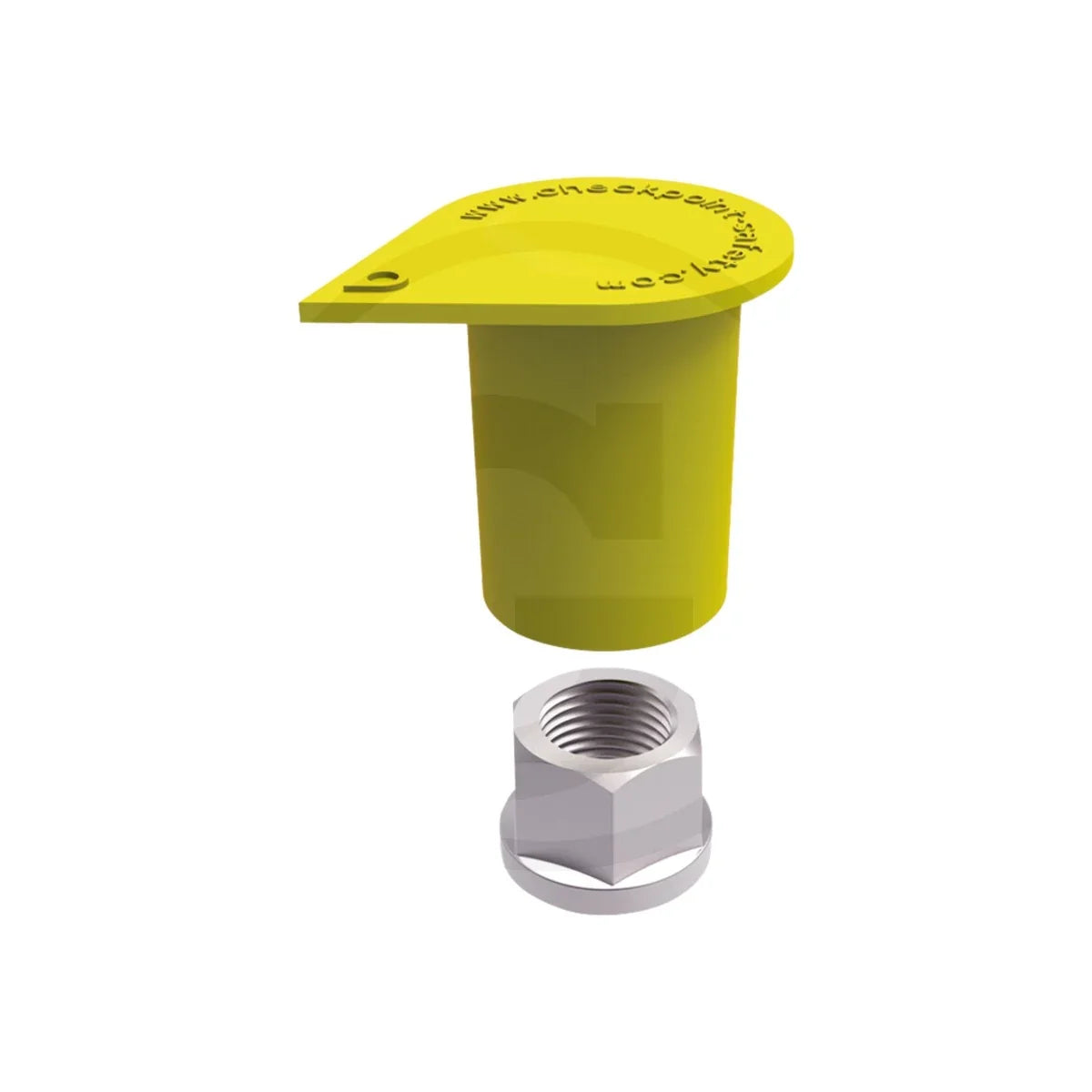 Capac piulita roata "Dustite LR®" galben, 27 mm Checkpoint 7790400052 – imagine 2