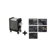 Carucior de atelier Dynamic, echipat, 197 buc 195 piese GRANIT BLACK EDITION 7301021