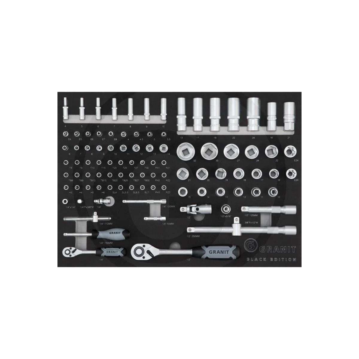 Carucior de atelier Performance, 216 buc Echipat, 214 piese GRANIT BLACK EDITION 7301023 – imagine 3