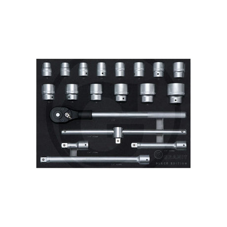 Carucior de atelier Performance, 216 buc Echipat, 214 piese GRANIT BLACK EDITION 7301023 – imagine 4