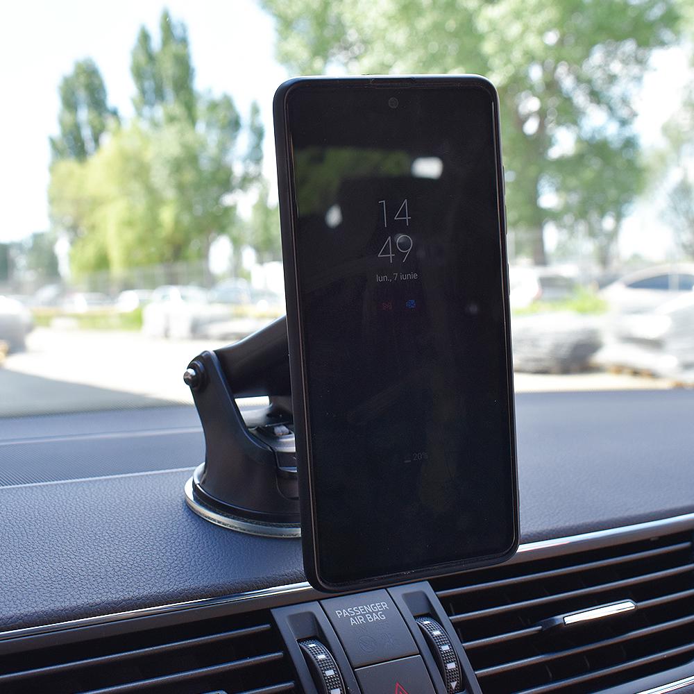 Suport telefon auto magnetic cu fixare pe bord/parbriz cu ventuza Mega Drive 02815