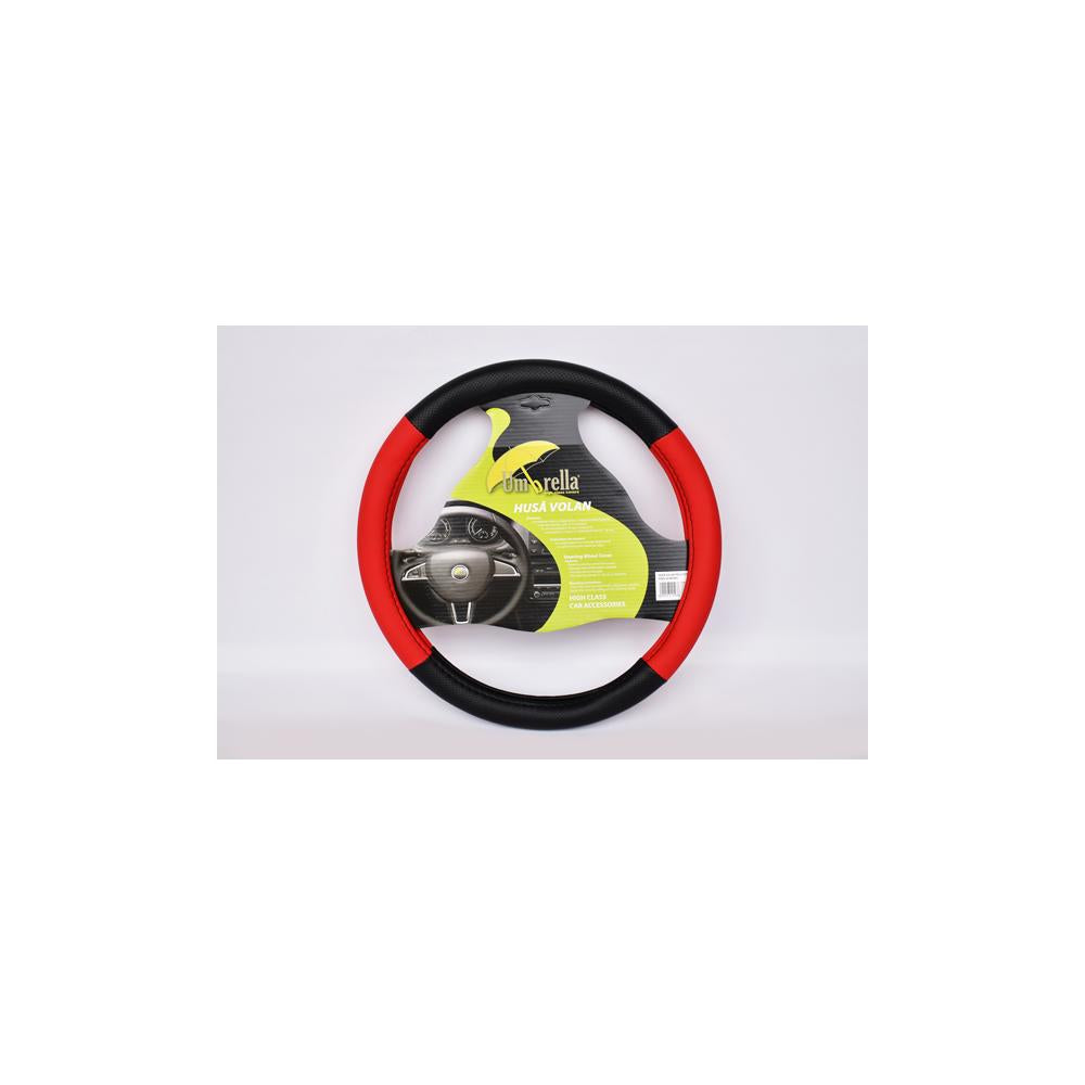Husa volan rosu si negru 37-39 cm Umbrella 10193