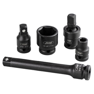 Set de 14 tubulare de impact scurte 1/2` Jbm 52345