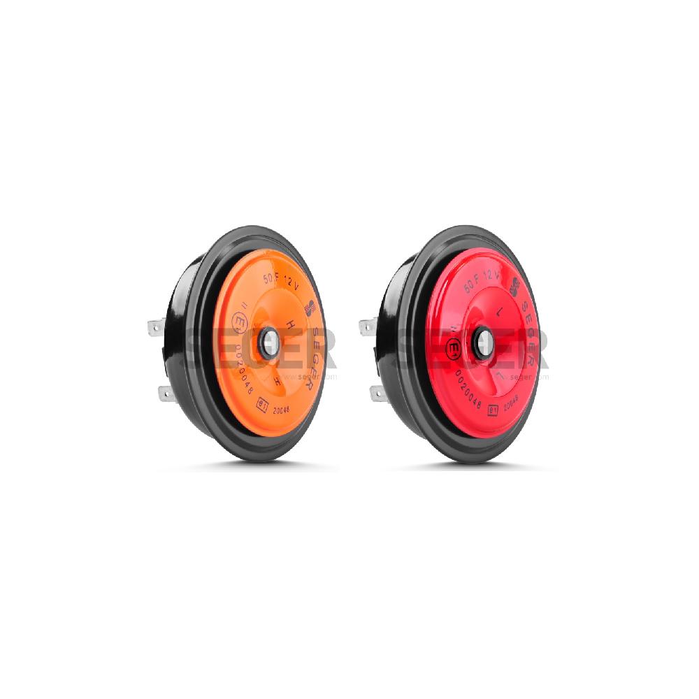 Set claxoane electromagnetice 12V 5A+5A ton inalt si jos Seger 50FO1200K