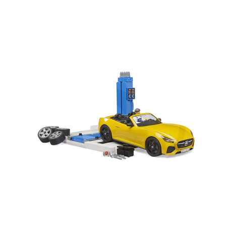 Centru service auto cu elevator reglabil si test de frane Bruder 19404559 – imagine 3