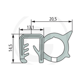 Cheder geam cabina GRANIT 5m 4–6mm New Holland John Deere Deutz Fahr