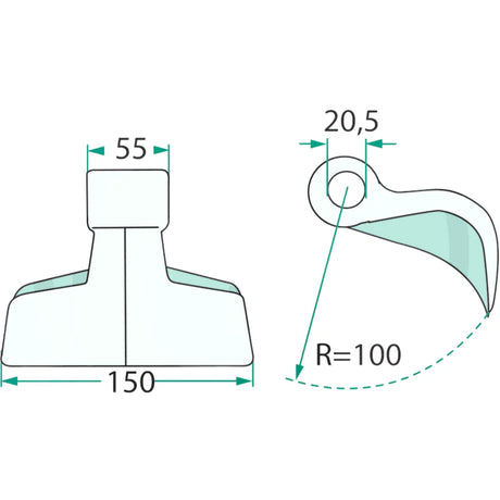 Ciocan batator universal 150 mm